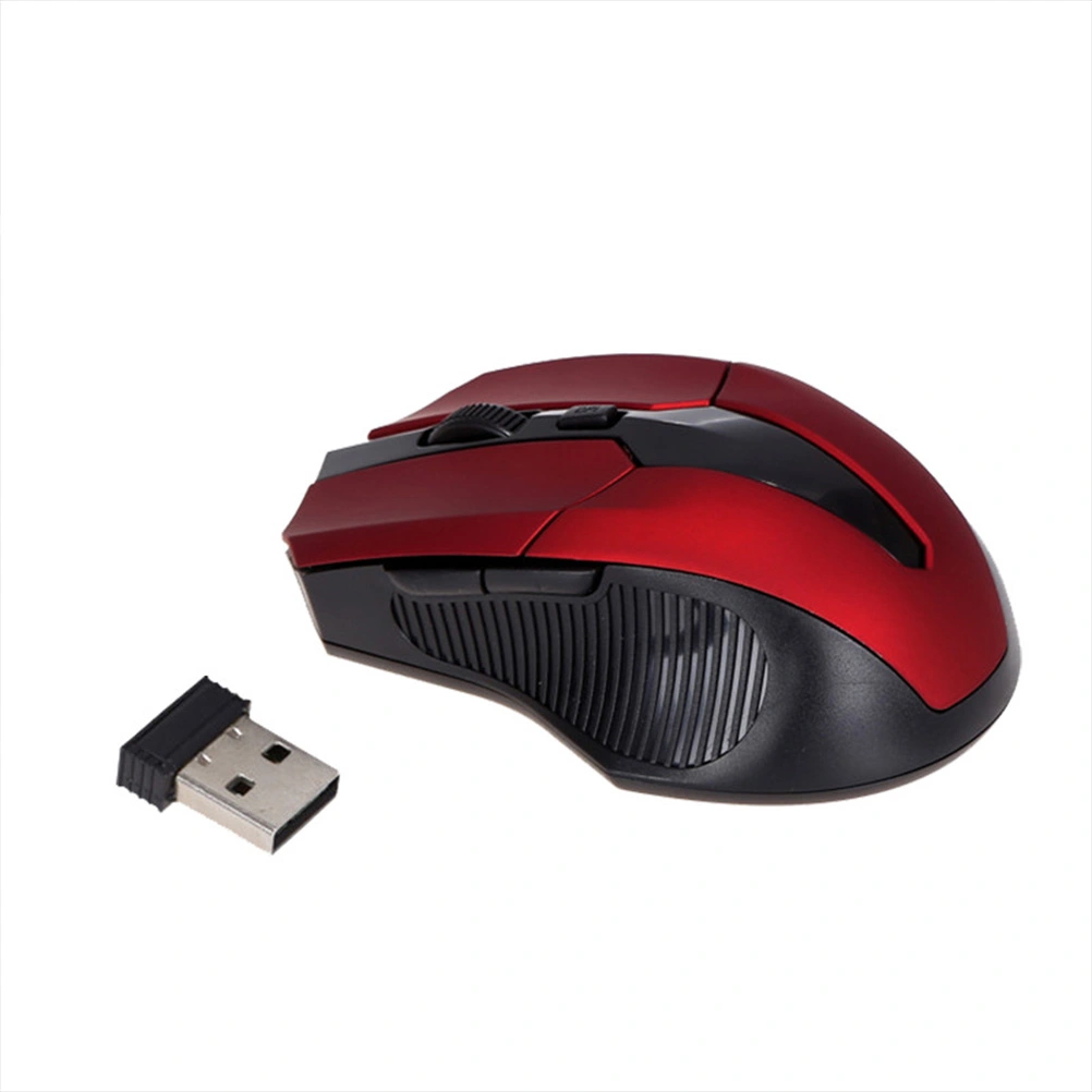 Wireless Mouse Foldeble Computer Mouse Portable Mouse Thin Laptop Mouse Lightweight Touch Mouse for Home Festival Gift (Red)