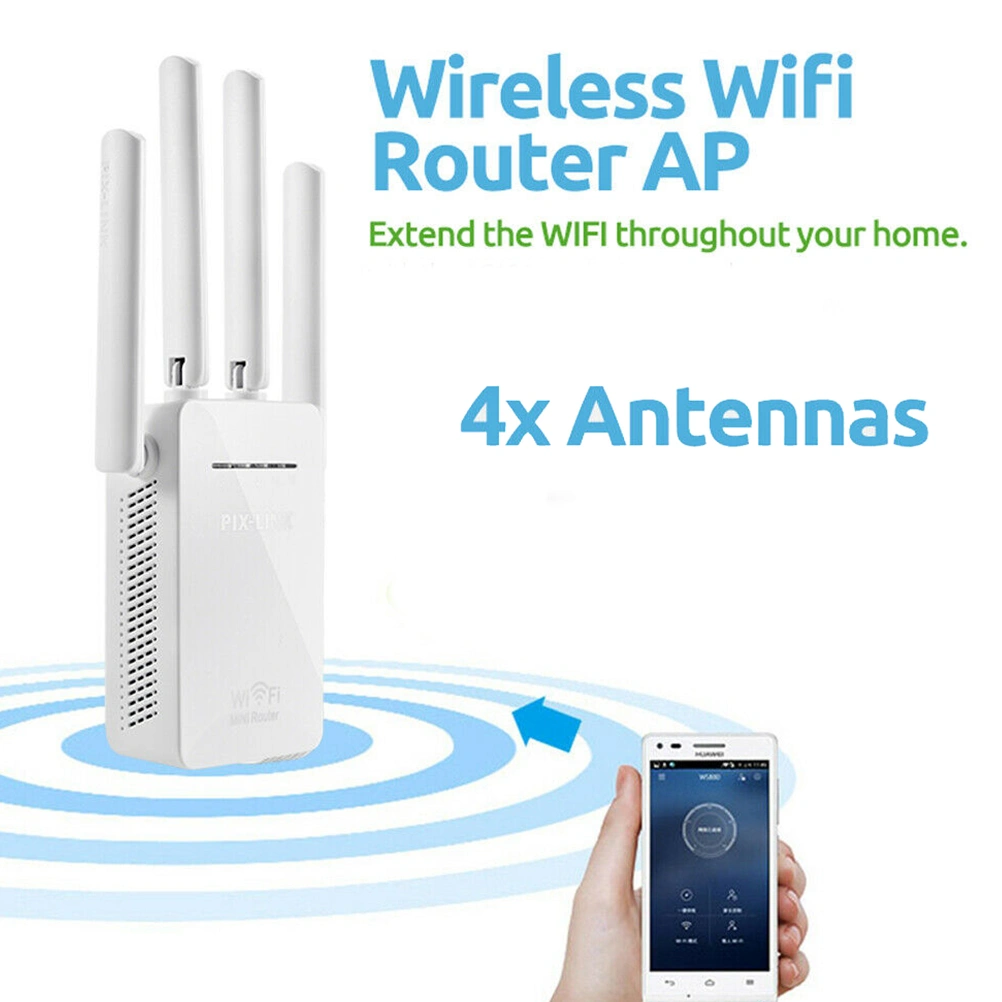 WR09 Wireless Repeater WIFI Wireless Amplification Router with AU Plug (White)