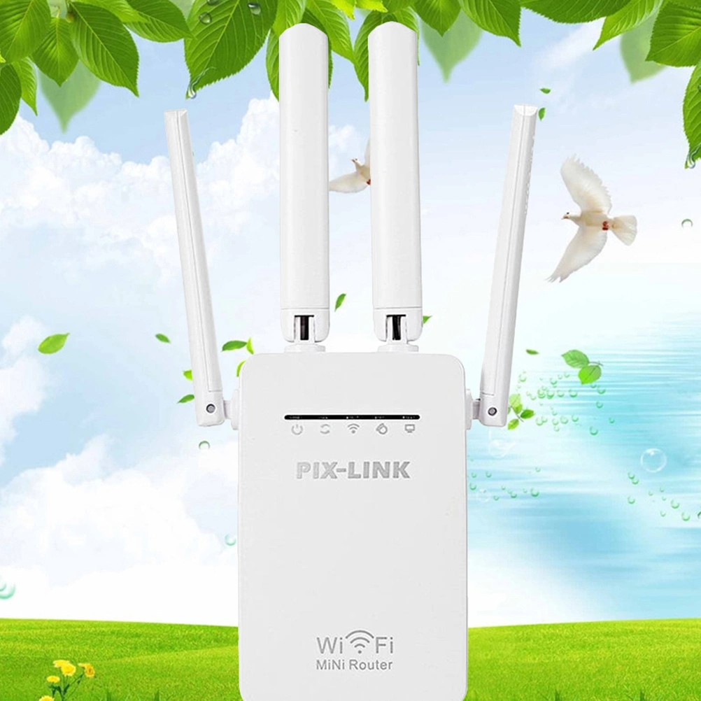 WR09 Wireless Repeater WIFI Wireless Amplification Router with AU Plug (White)