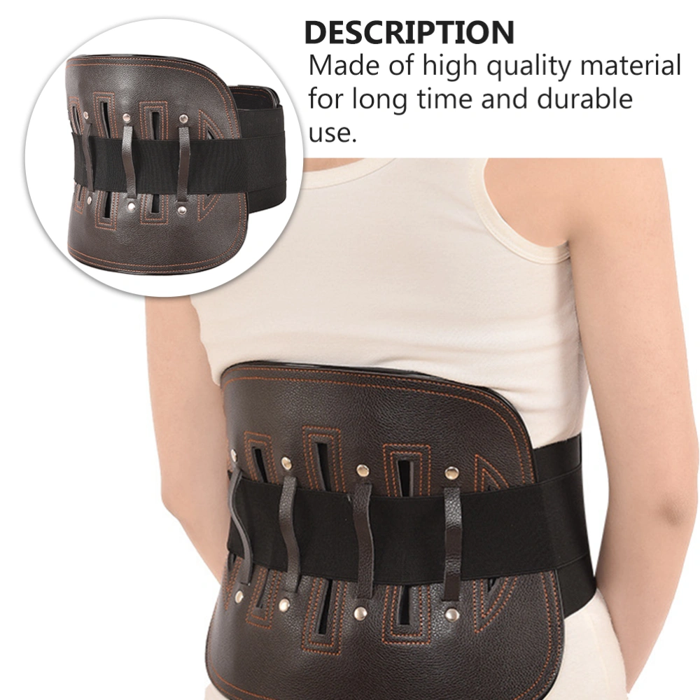 Lumbar Strain Waist Band Low Back Waist Belt Pain Girdle Lumbar Herniation Belt Waist Pain Steel Plate for Woman Man (Size XL)