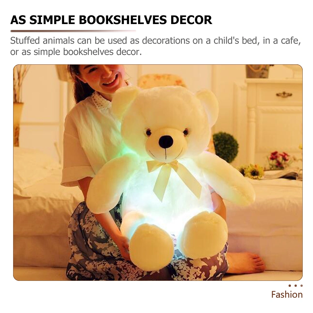 LED Bear Doll Adorable Luminous Bear Doll Plush Bear Glowing Toy Adorable Doll for Kids