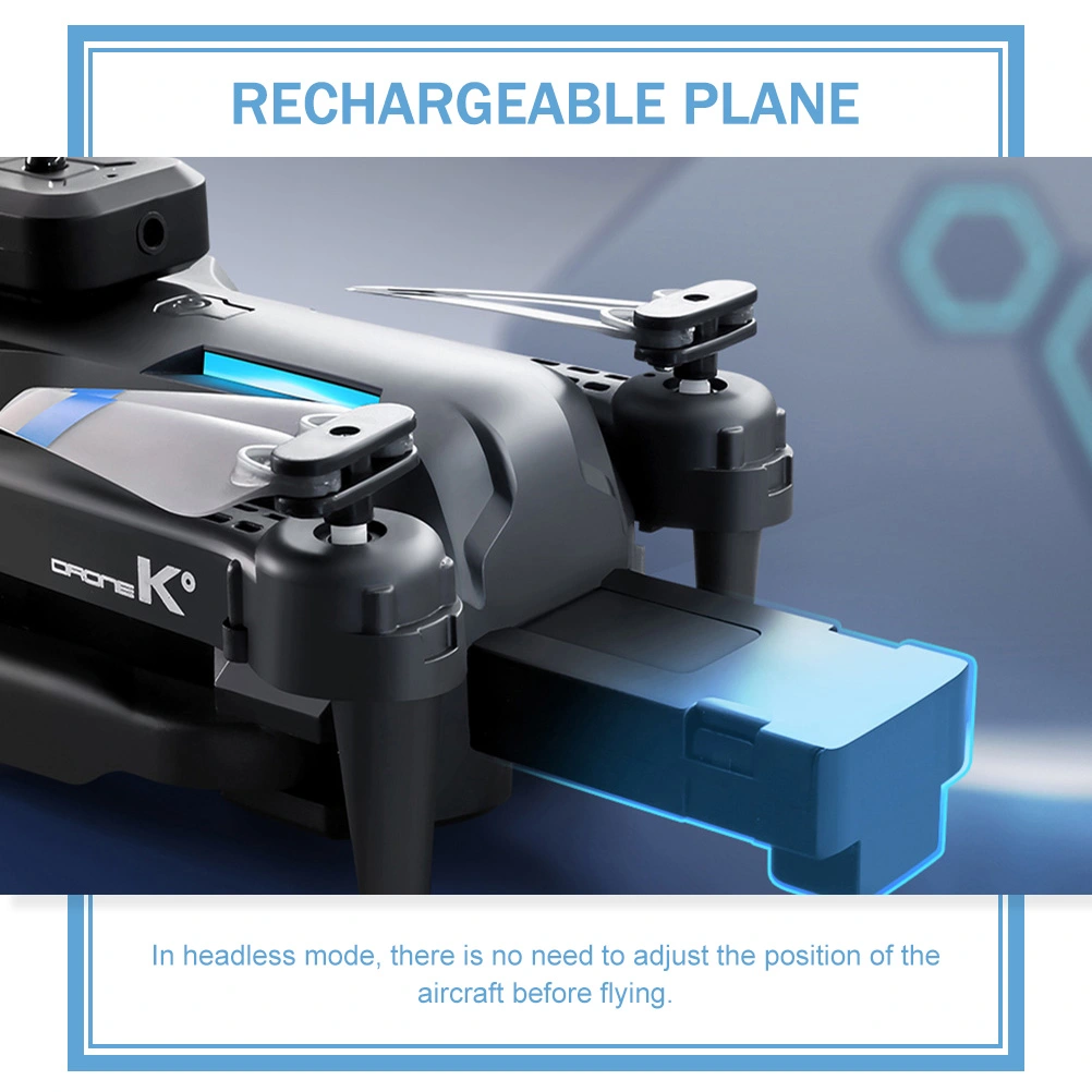 1 Set of RC Drone High-Definition Quadcopter Rechargeable Aircraft Teens Plane Drone for Outdoor
