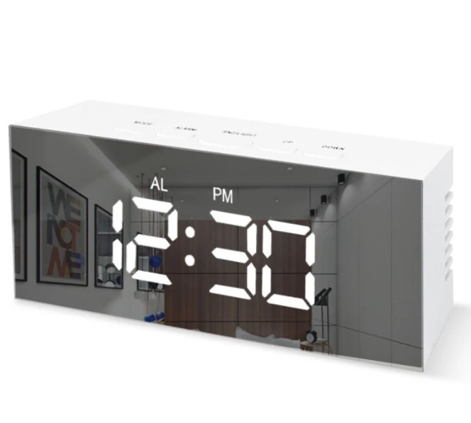 Desktop Electric Alarm Clock Large Display Digital Clock Bedroom Alarm Clock