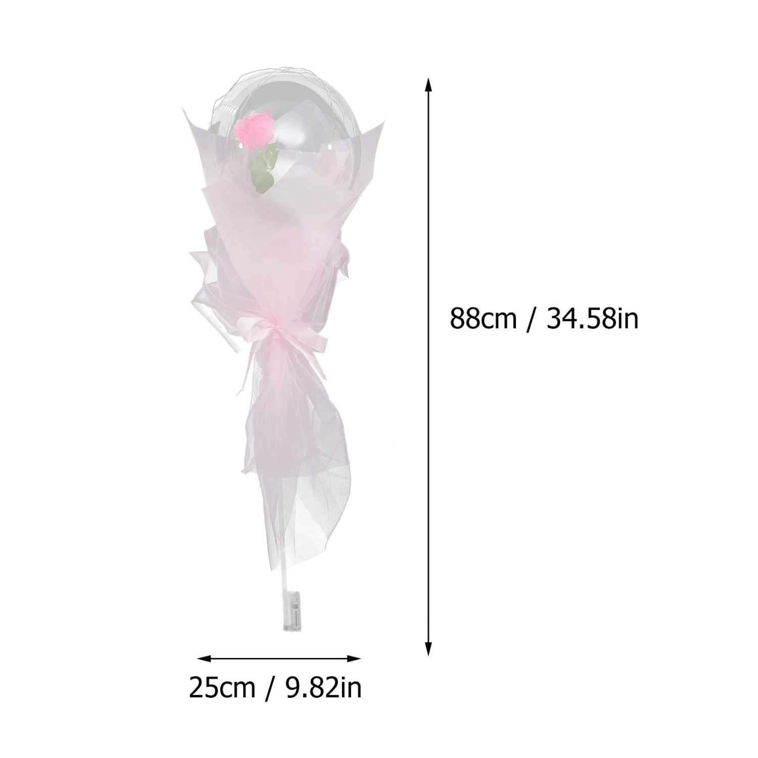 3pcs Glowing Balloons Fairy Balloons Light Festival Party for Valentines Day