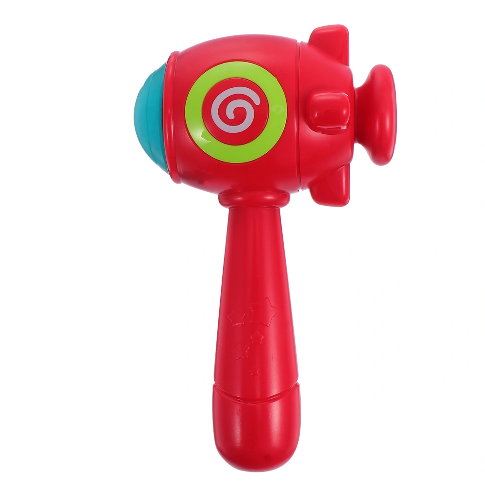 1Pc Glowing Hammer Plastic Hand Rattle Plaything Kid Early Learning Toy