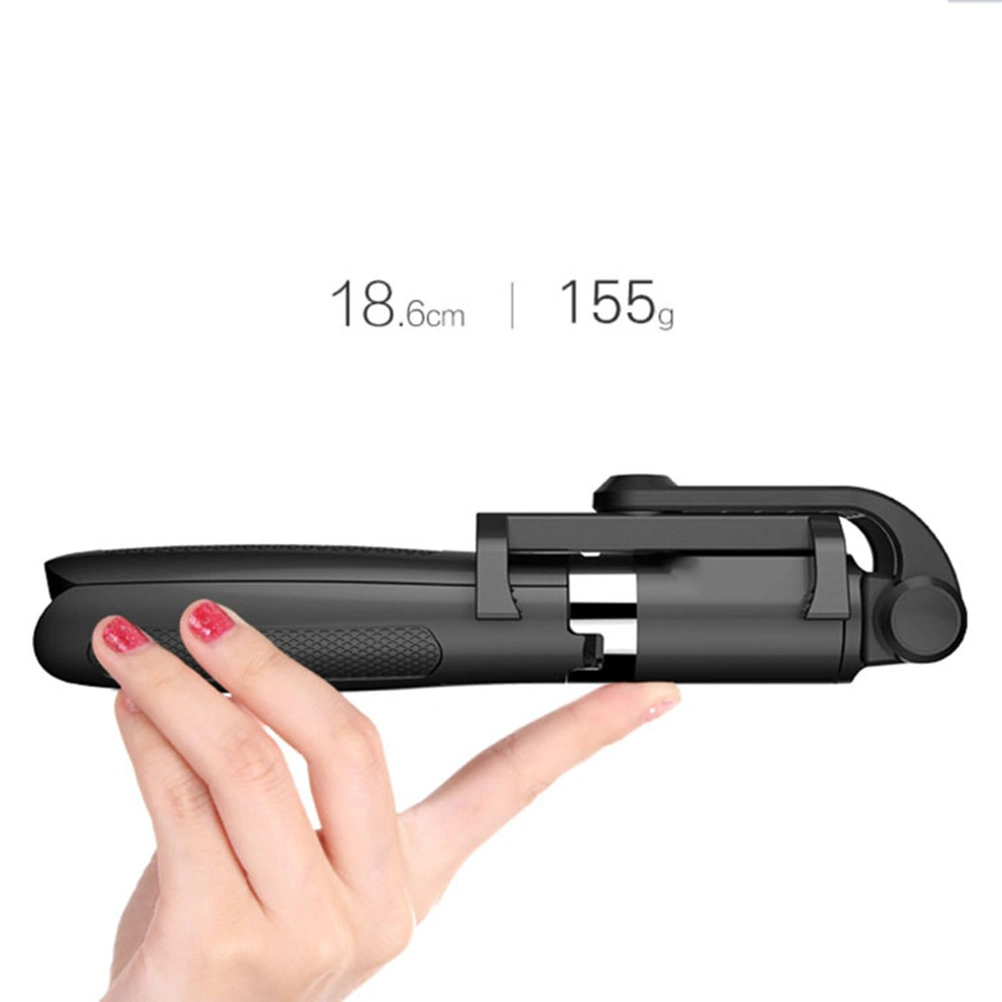 Mobile Phone Holder Tripod Camera With Wireless Remote Self-Timer Artifact Rod For Phones (Black)