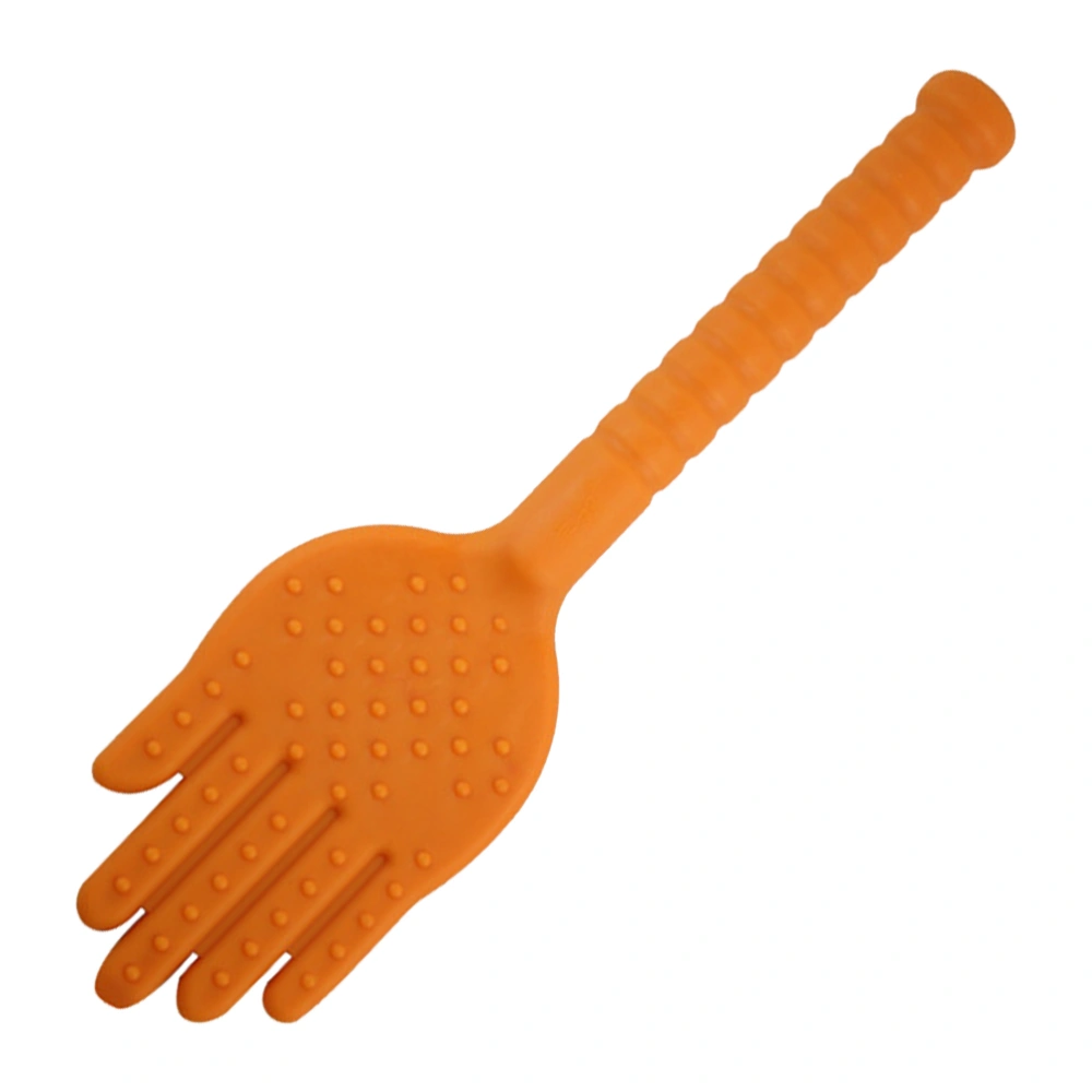 Plastic Health Massage Hammer Beat Pat Palm Shape Massager Fitness Therapy Relieve Fatigue Relaxation (Orange)