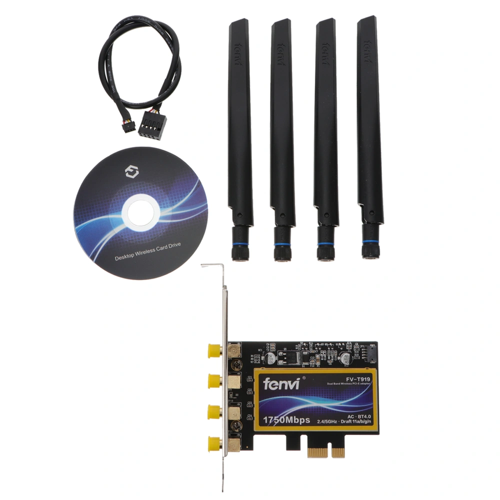 PCI-E Interface Dual-frequency 5G Desktop Computer Wireless Network Cards