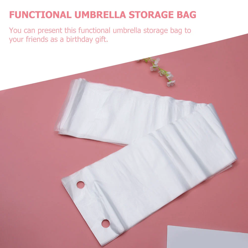 50pcs Disposable Umbrella Covers Thickened Umbrella Bags Umbrella Waterproof Cover