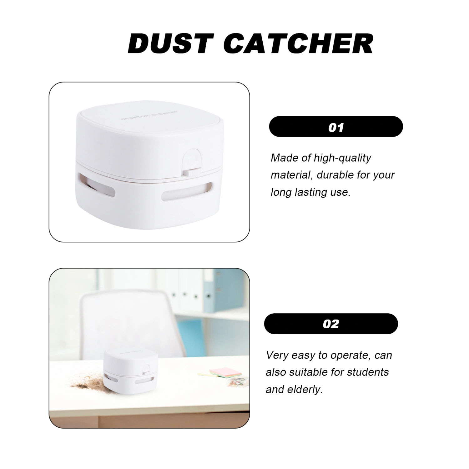 Wireless Desktop Dust Cleaner Professional Dust Cleaner Mini Dust Cleaner