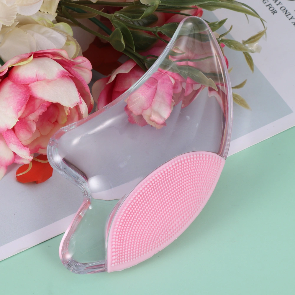 1Pc Crystal Gua Sha Plate Transparent Scraping Treatment Plate Therapy Plate Scraping Plate Scraping Bar with Light(Pink)