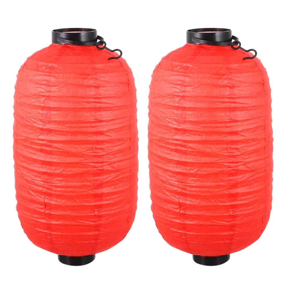 2Pcs Japanese Style Lanterns LED Hanging Lanterns Restaurant Lanterns without Battery