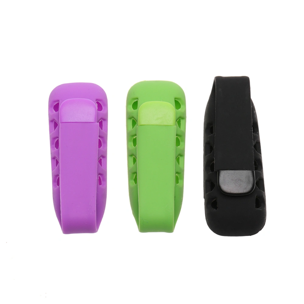 3 PCS Pedometer Silicone Clips Colorful Wireless Activity Plus Sleep Replacement Clips Holders for Fitbit One