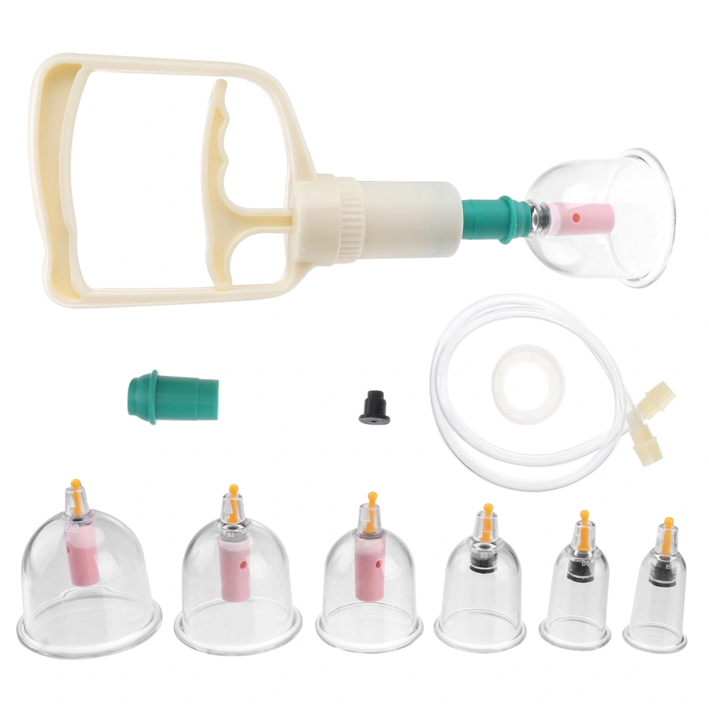 1 Set Cupping Device and Accessories Kit Hand-pull Type Cupping Device Set