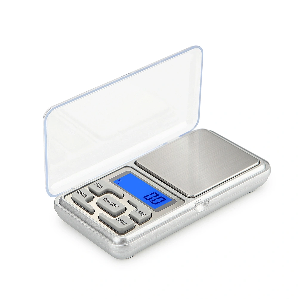 Mini Electronic Jewelry Scale 200g/0.01g High Precision Jewelry Scale Balance Electronic Digital Pocket Scale (Silver)