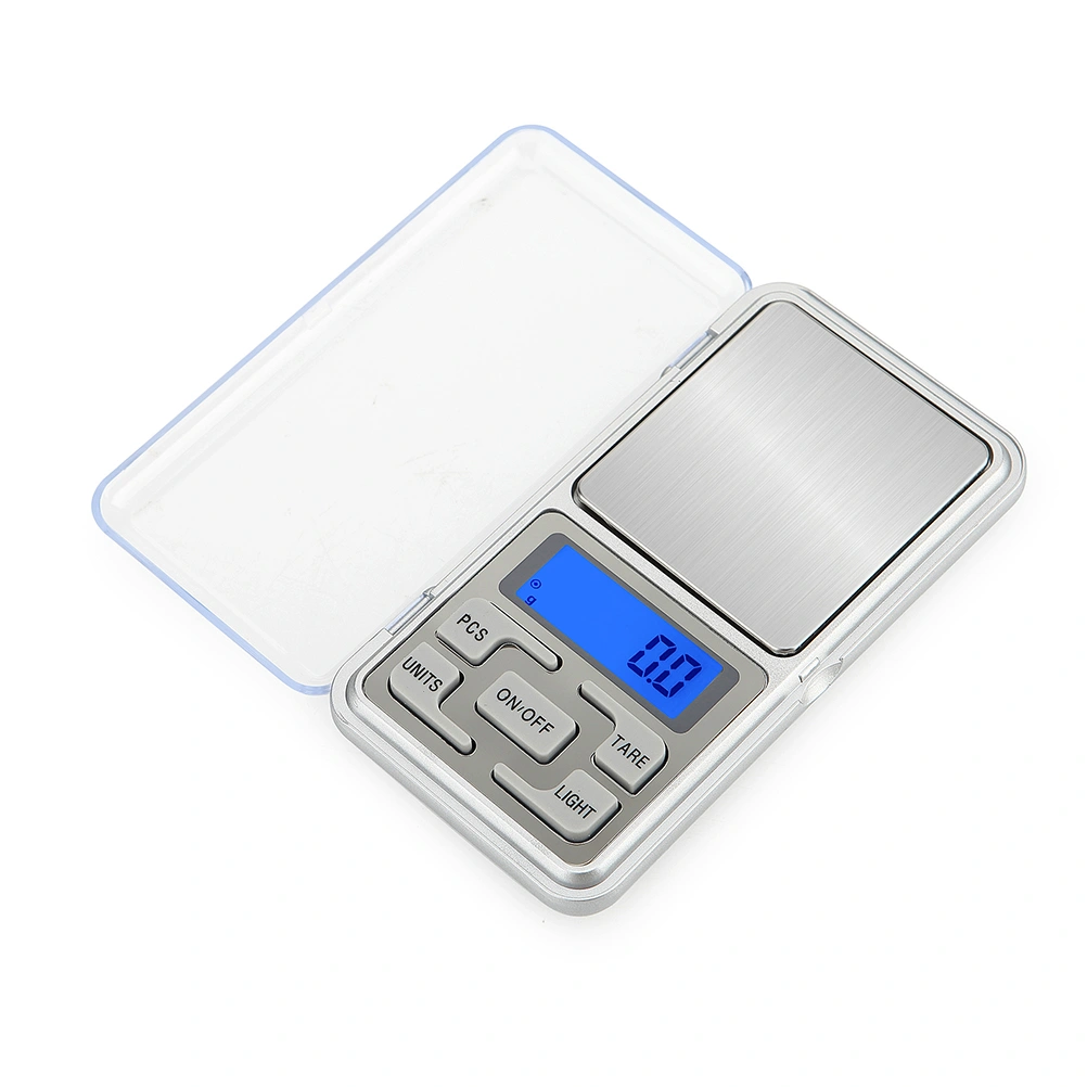 Mini Electronic Jewelry Scale 200g/0.01g High Precision Jewelry Scale Balance Electronic Digital Pocket Scale (Silver)