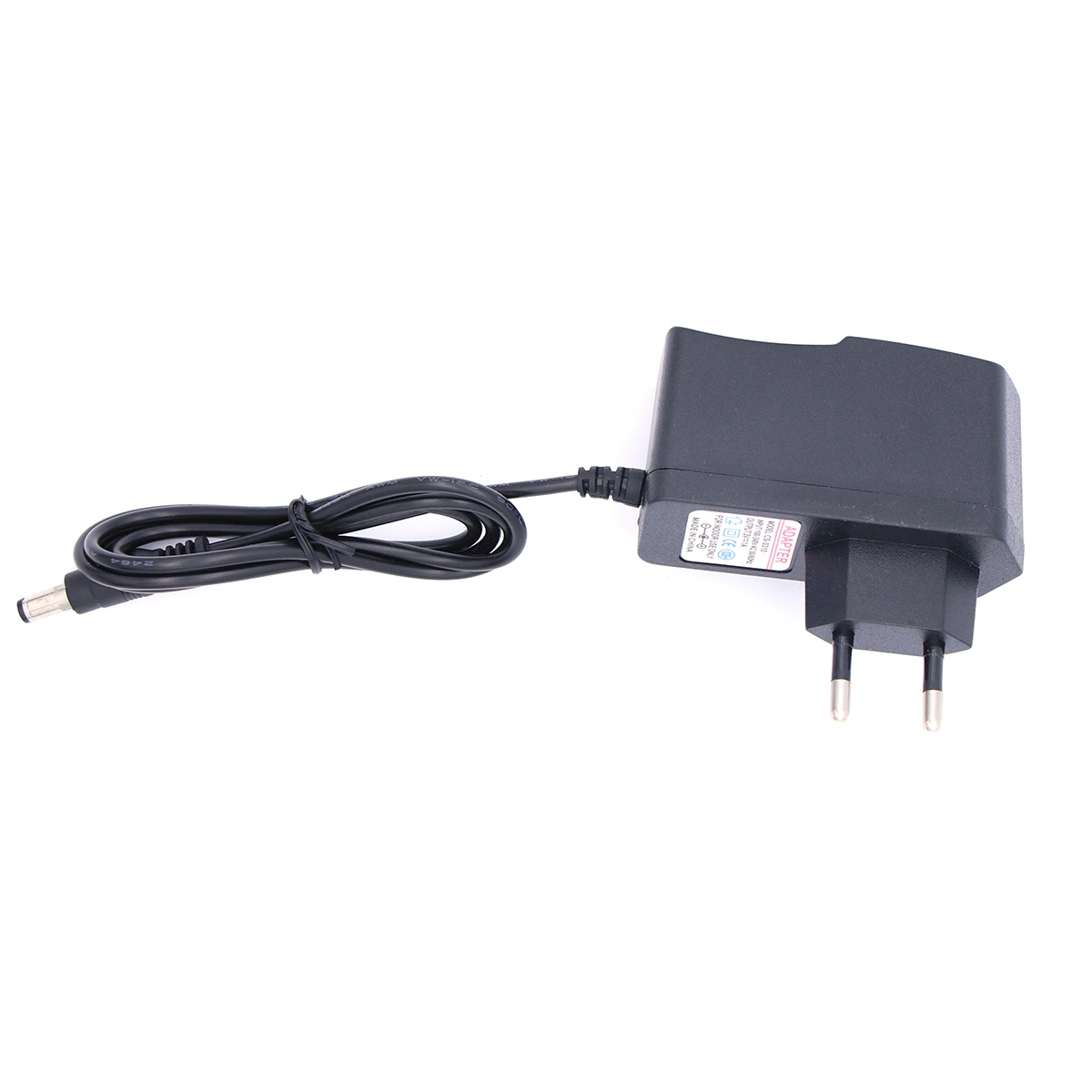 AC 100-240V DC 6V 1A 5.5mm x 2.1mm Power Adapter Charger with EU-plug Power Adapter (Black)