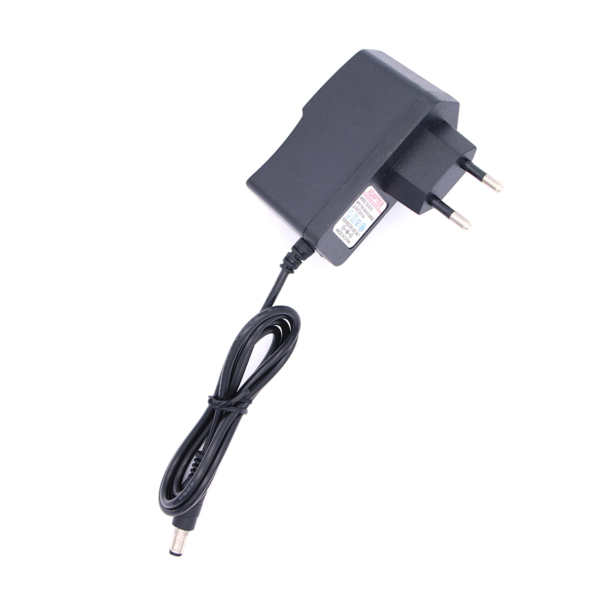 AC 100-240V DC 6V 1A 5.5mm x 2.1mm Power Adapter Charger with EU-plug Power Adapter (Black)