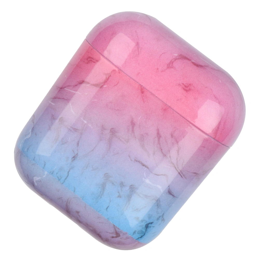 Wireless Earphone Protector PC Marbling Full Protective Headset Case Hard Cover Compatible for AirPods 1/2 (S04)