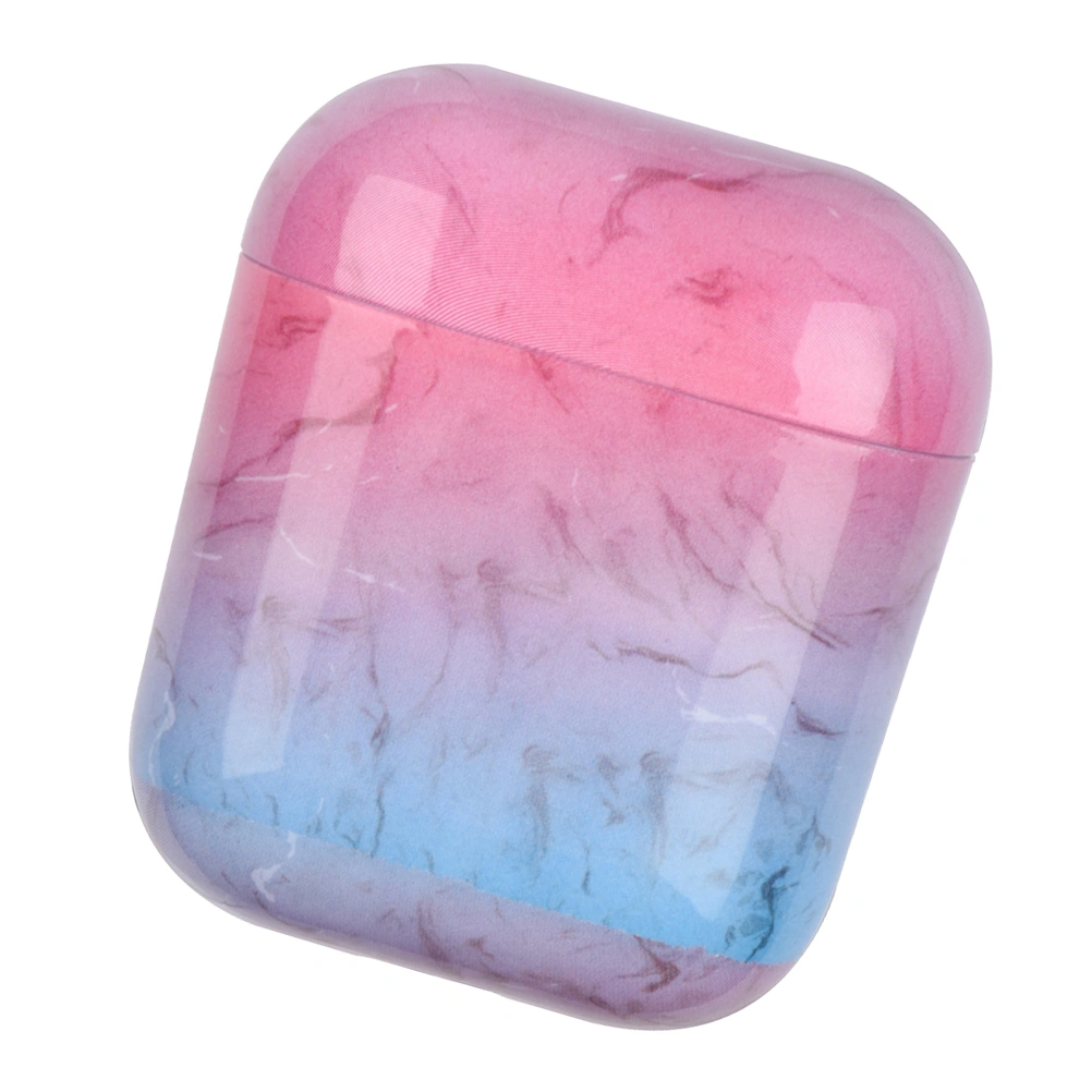 Wireless Earphone Protector PC Marbling Full Protective Headset Case Hard Cover Compatible for AirPods 1/2 (S04)