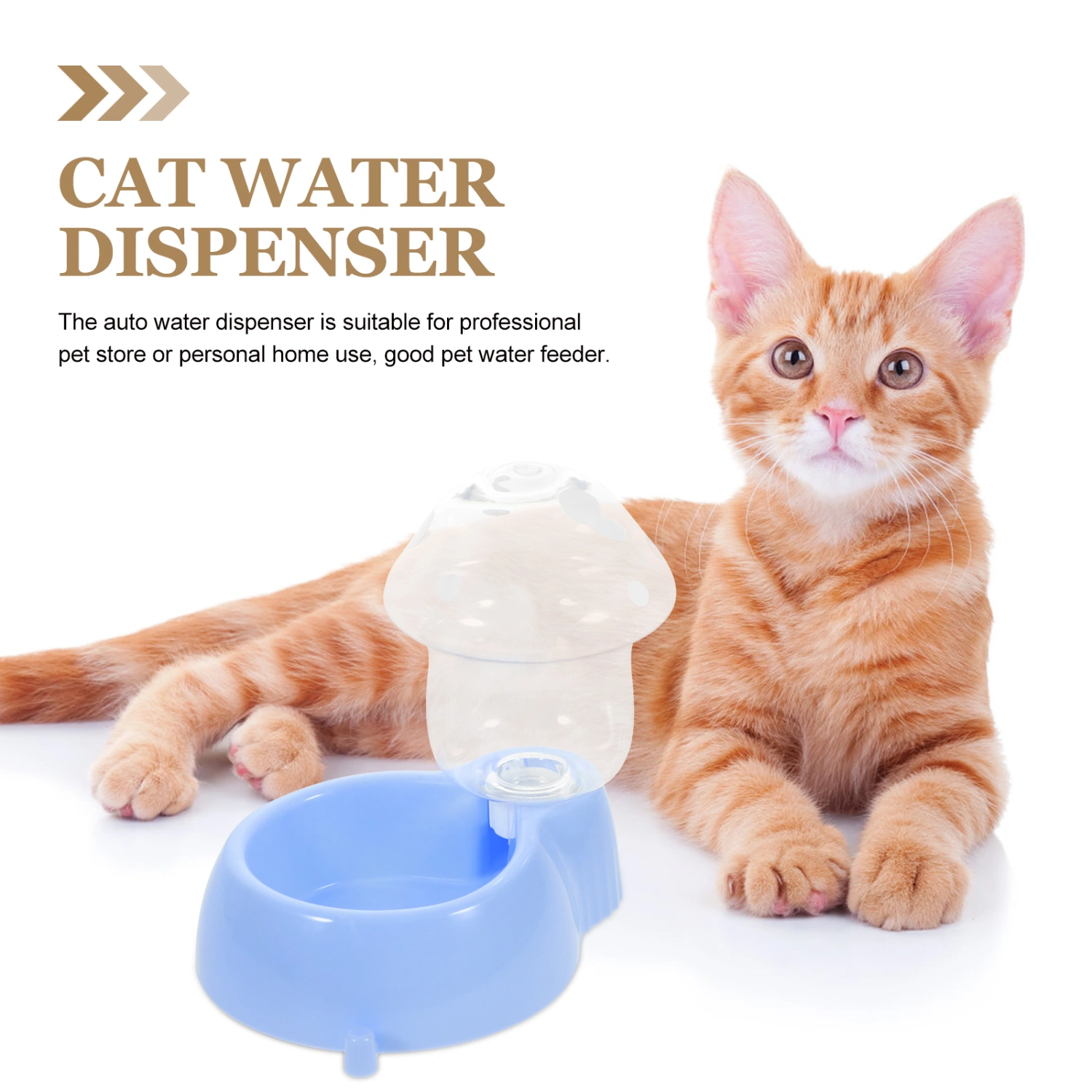 Pets Auto Waterer Automatic Cat Water Dispenser Mushroom Shape Cat Dog Water Container