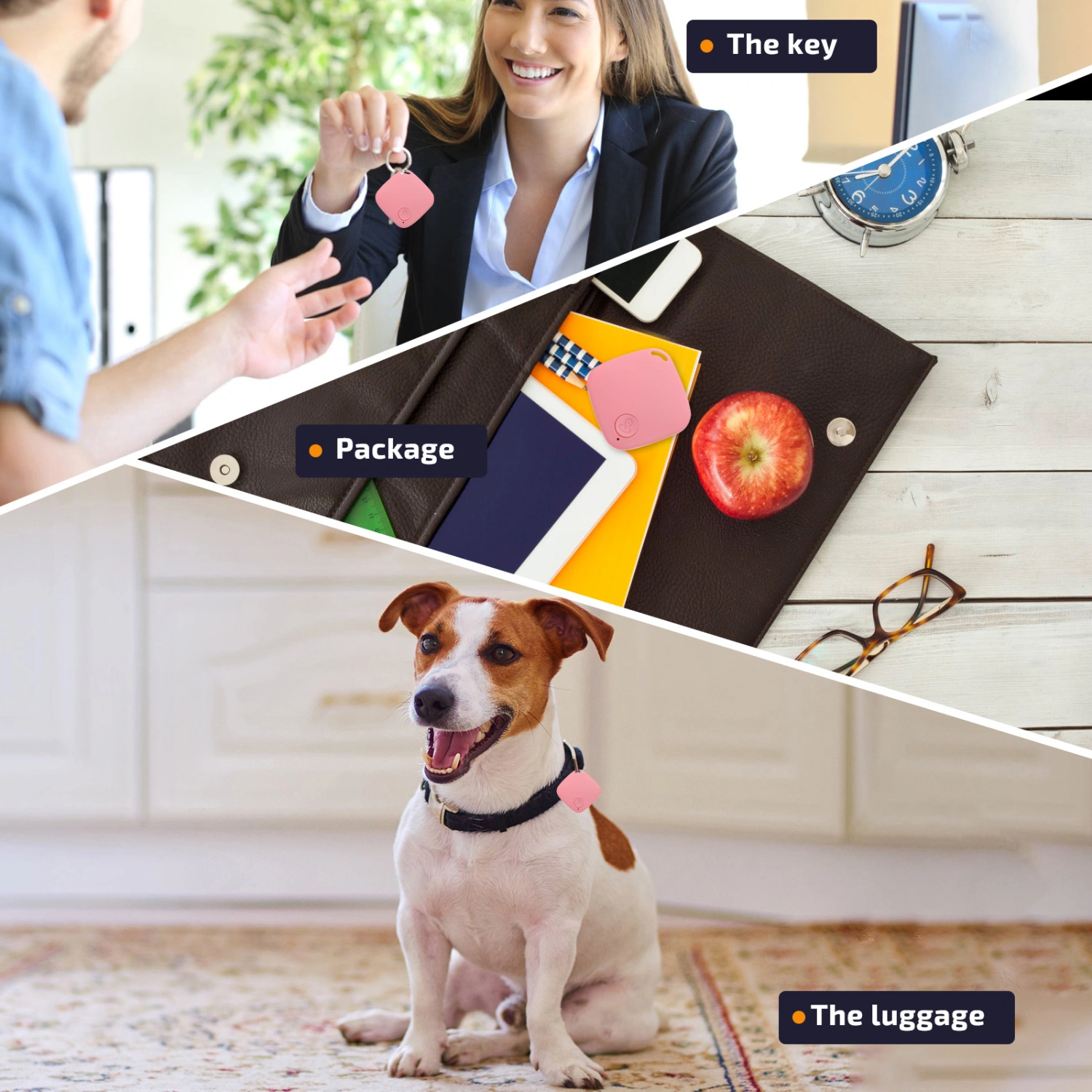 Rhombus Shape Wireless Tracer Wireless Key Finder Key Finder Anti Lost Alarm Tracer