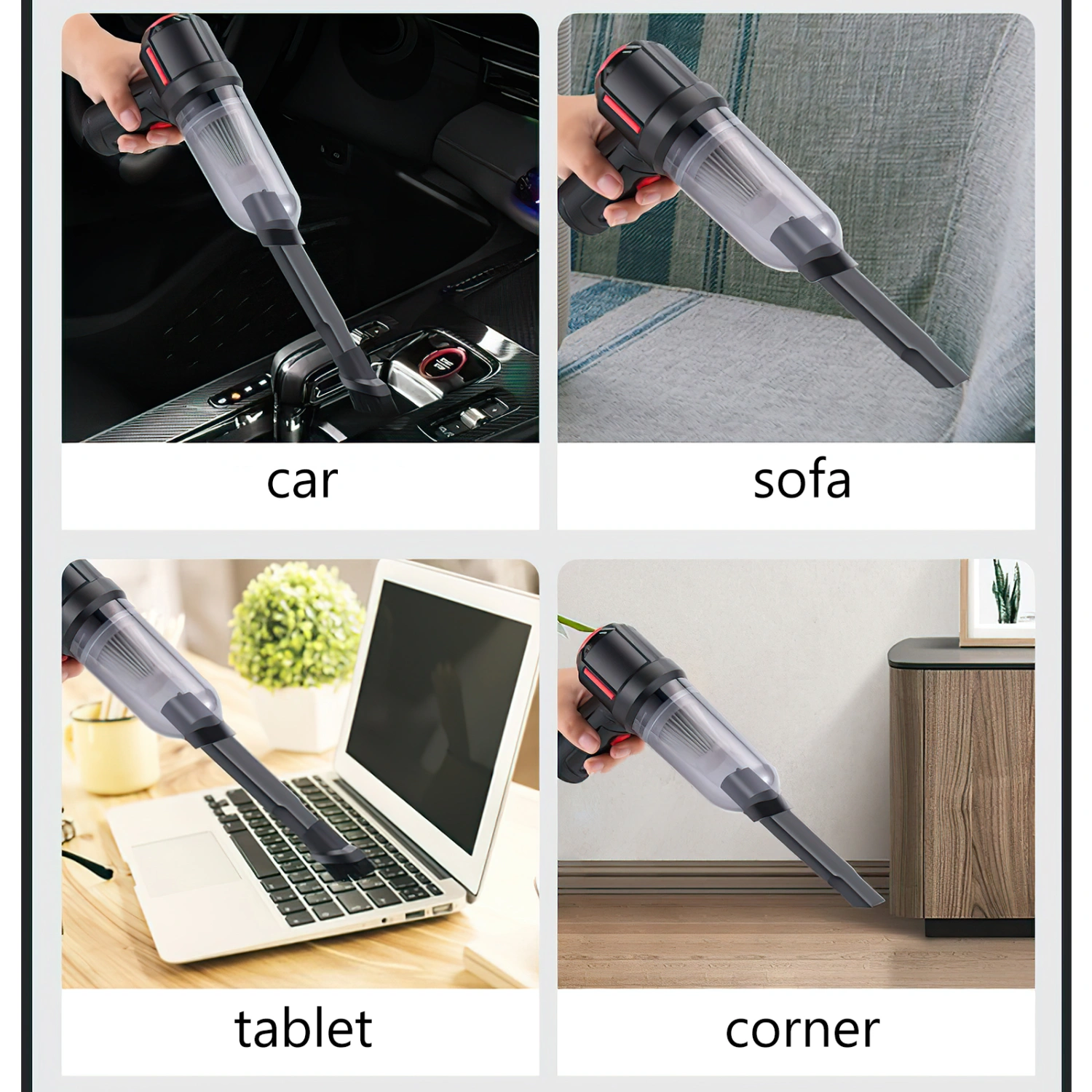 1 Set Wireless Portable Car Vacuum Cleaner Cordless Handheld Vacuum Cleaner