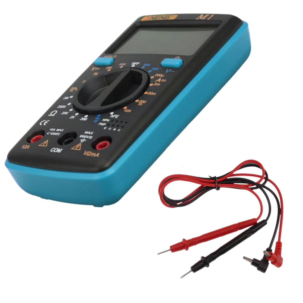 High Precision Digital Multimeter Pocket Multi Functional Daily Use Electrical Maintenance NCV Function Multimeter No Battery Included(Blue)