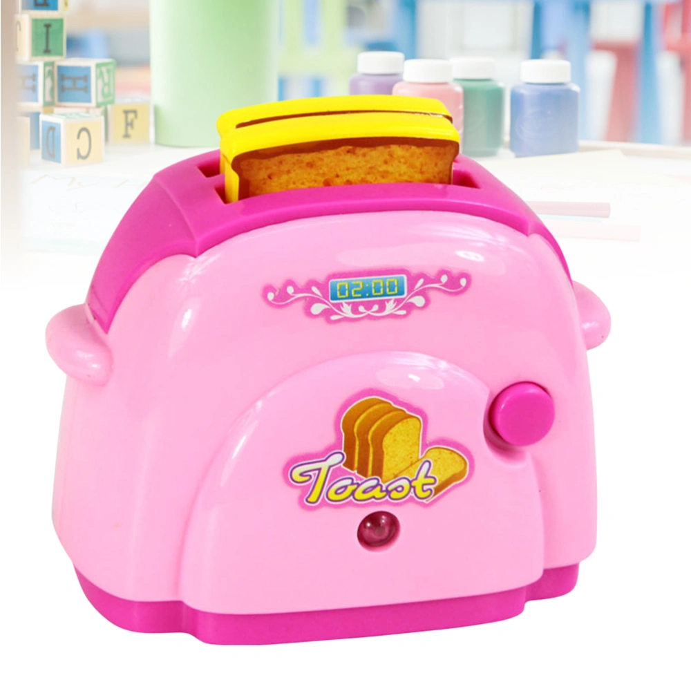 1PC Mini Simulation Bread Maker Small Appliances Kitchen Baker Machine Toy without Battery for Children Kids (Random Color)