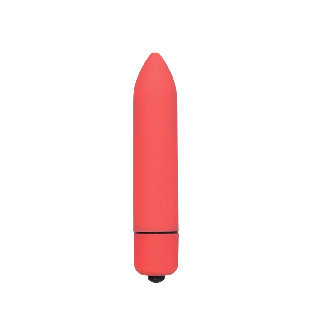 Electric Handheld Vibrator 10 Portable Massager Quiet Vibration Tool Silicone Vibrating Sex Toy (Red)