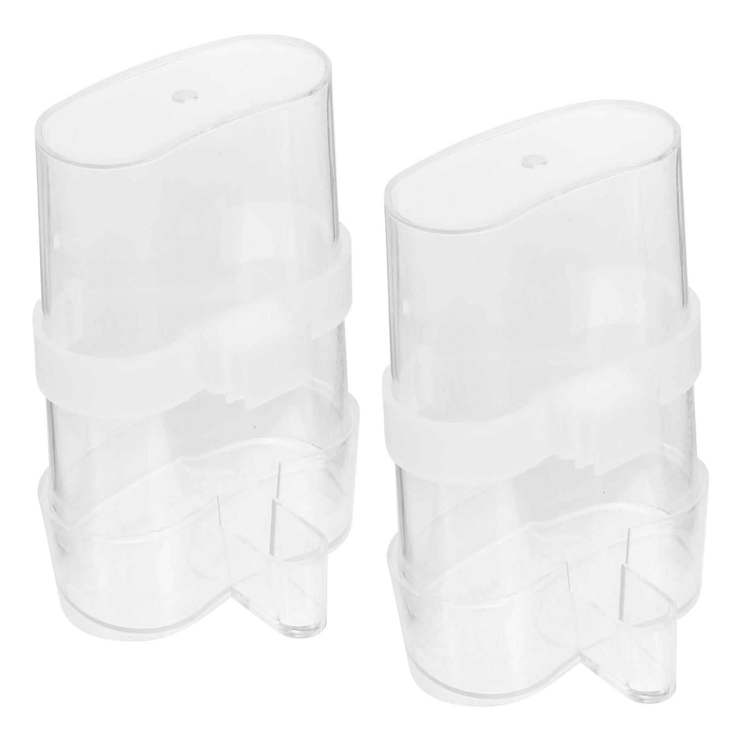 2pcs Bird Cage Food Feeder Parrot Food Container Hanging Food Container Automatic Bird Feeder