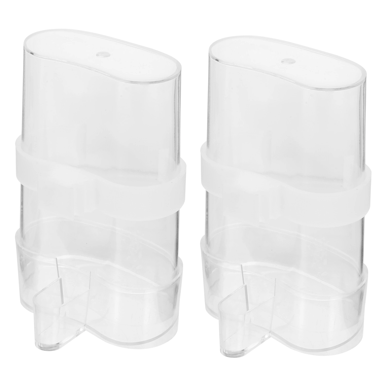 2pcs Bird Cage Food Feeder Parrot Food Container Hanging Food Container Automatic Bird Feeder