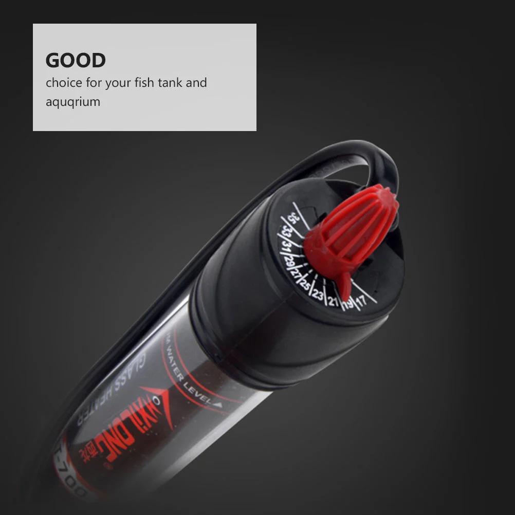 Fish Tank Heating Rod Aquariums Explosionproof Heater with China Plug Black