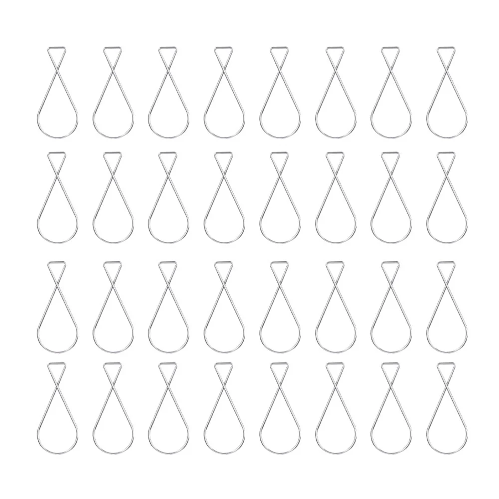 40pcs Ceiling Automatic Hooks Ceiling Clips Hangers Hook for Home Office Displaying Sign Pictures Pothooks