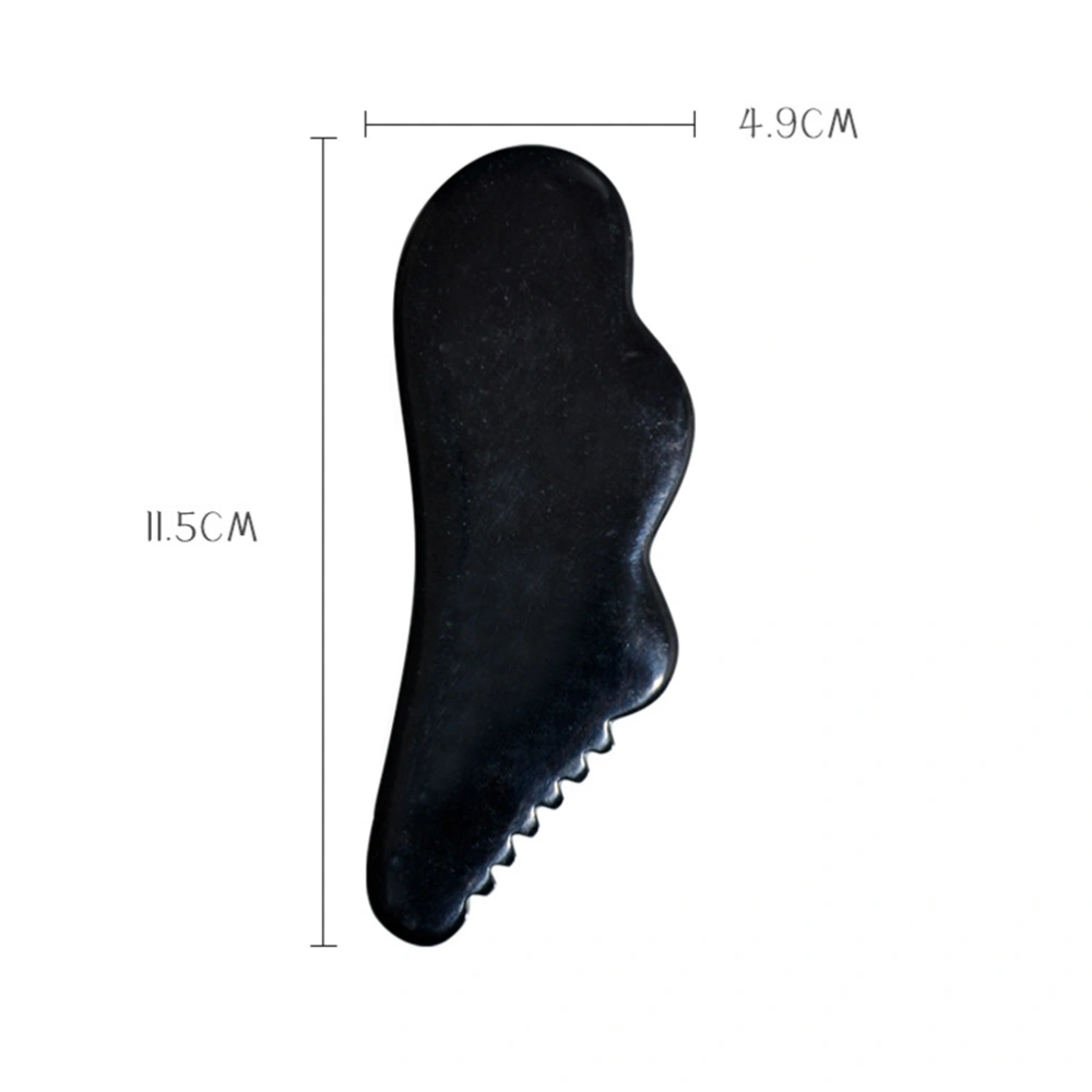 1Pc Obsidian Massaging Comb Practical Gua Sha Board Body Scraping Comb Black