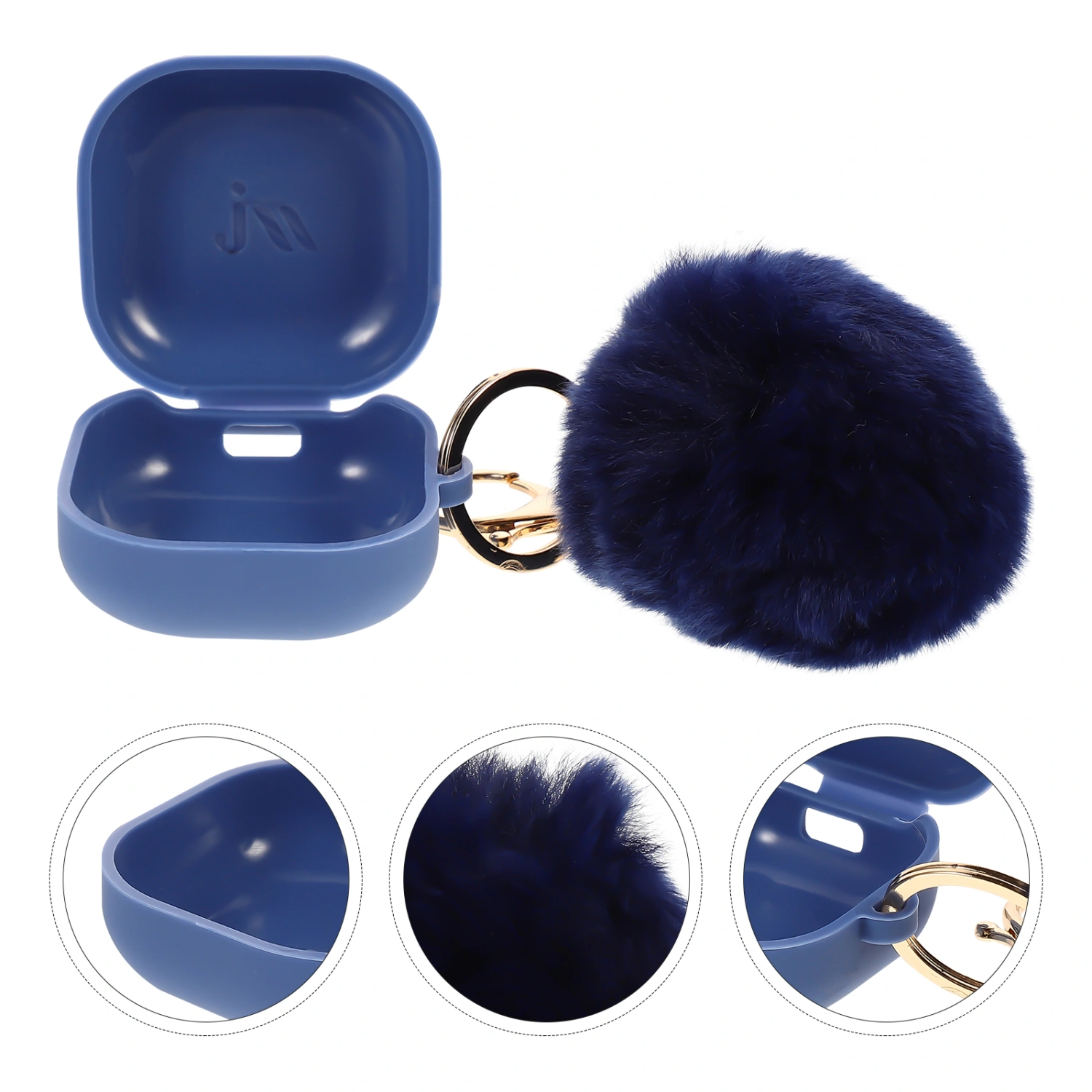 Lovely Wireless Earphone Cover with Key Chain Compatible for Galaxy Buds Live
