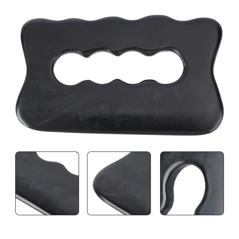 Natural Black Needle Stone Massaging Board Massage Scrapping Plates Massage Tool for Home Salon