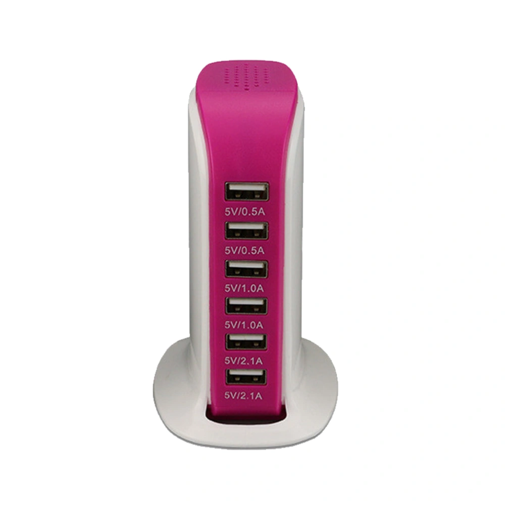 Rosy 30W Multi 6 Port USB Charger 6A Rapid Charging Station Desktop Travel Hub Original EU Plug