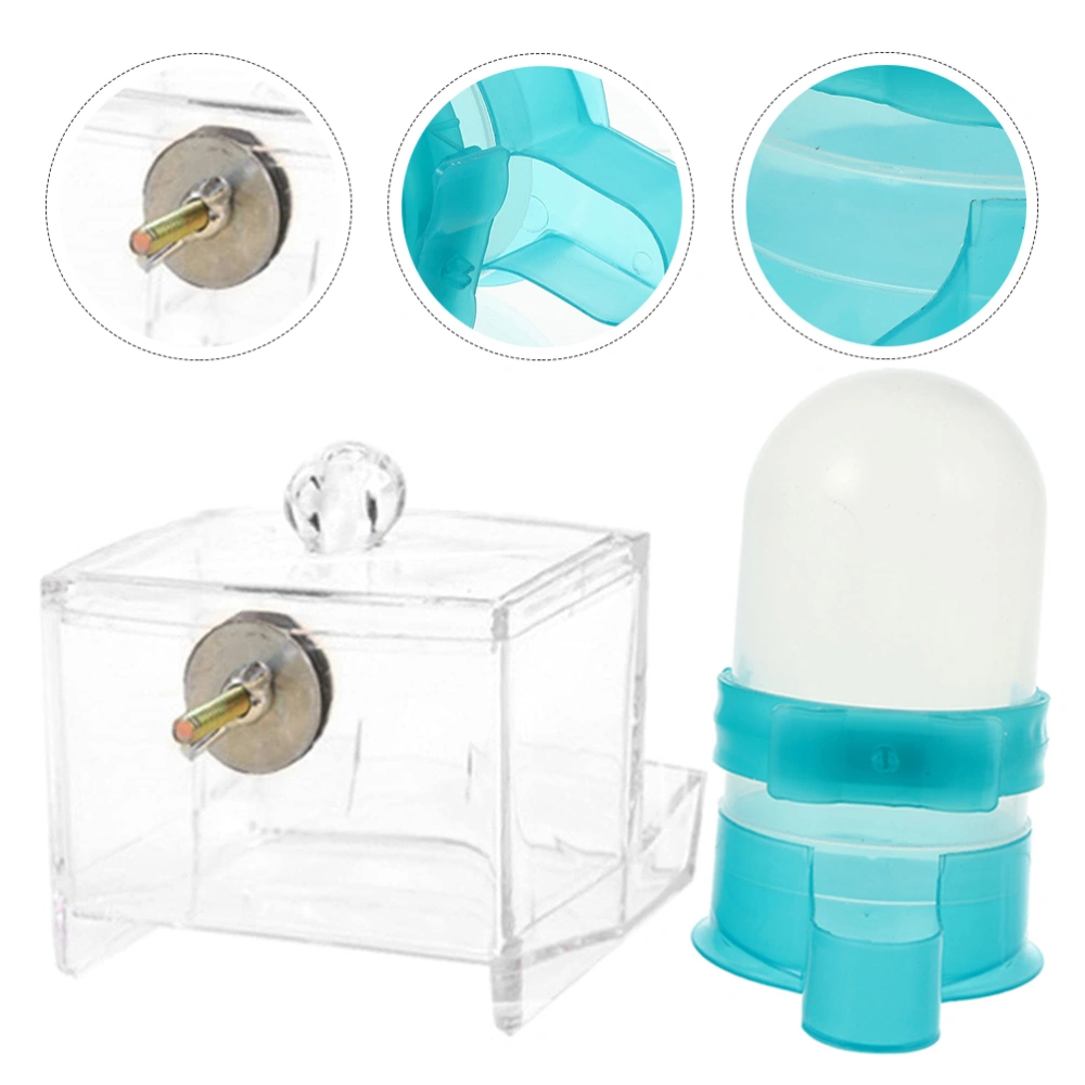 1 Set of Automatic Chicken Feeder Chicken Water Feeder Cage Accessories Food Dispenser