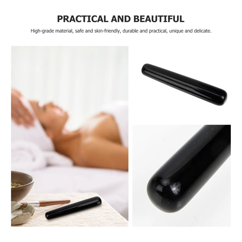 Jade Scrape Rod Massage Wand Jade Guasha Stick Jade Acupressure Stick for Unisex