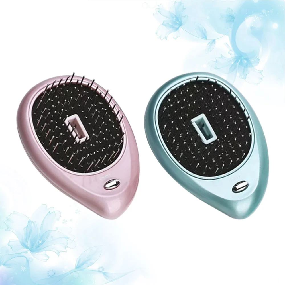 Electric Scalp Massager Head Hair Care Shampoo Comb Brush Sound Wave Hair Grooming Brush (Sakura Pink, Without Battery)