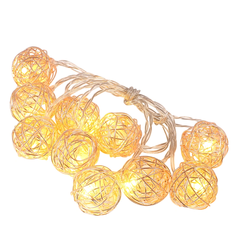 1pc Bedroom String Lights Golden String Lamps Layout Strin Lamps (No Battery)