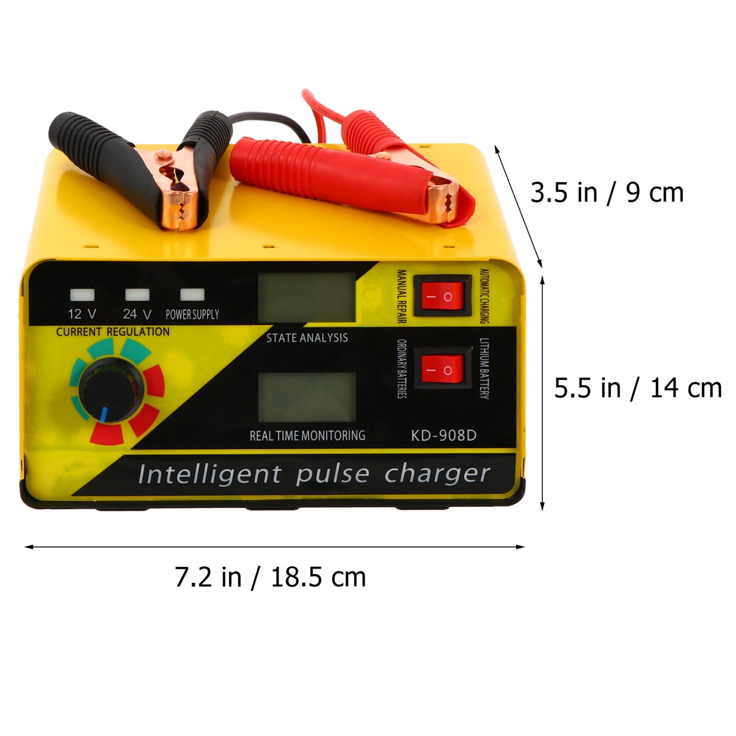 1pc 12V 24V Car Motorcycle Charger Car Universal Charger Accumulator Charger