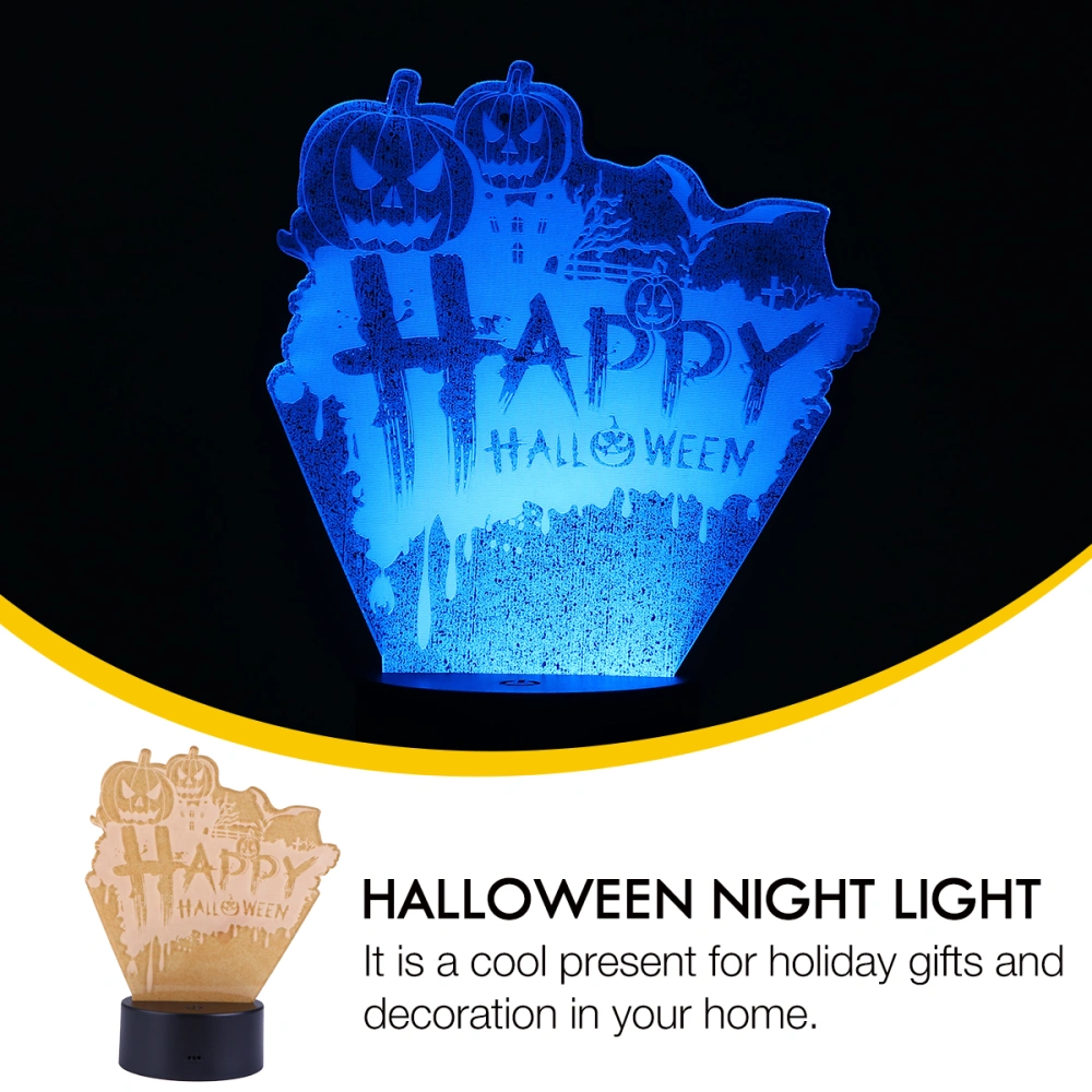 1Pc Night Light Halloween LED Desk Lamp with Touch Switch Remote controller