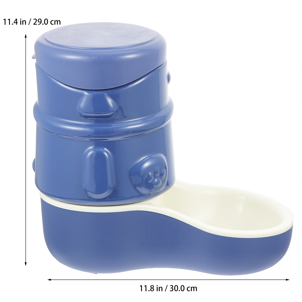 1pc Automatic Pet Food Feeder Slanting Design Dog Food Container Pet Supply