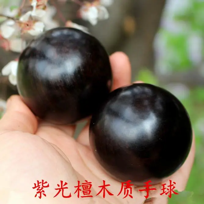 2pcs Hand Exercise Balls Reusable Hand Balls Hand Massage Balls Wooden Hand Balls