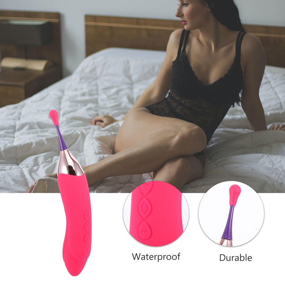 Women Double Head G Spot Vibrator High Frequency Nipples and Clit Stimulator