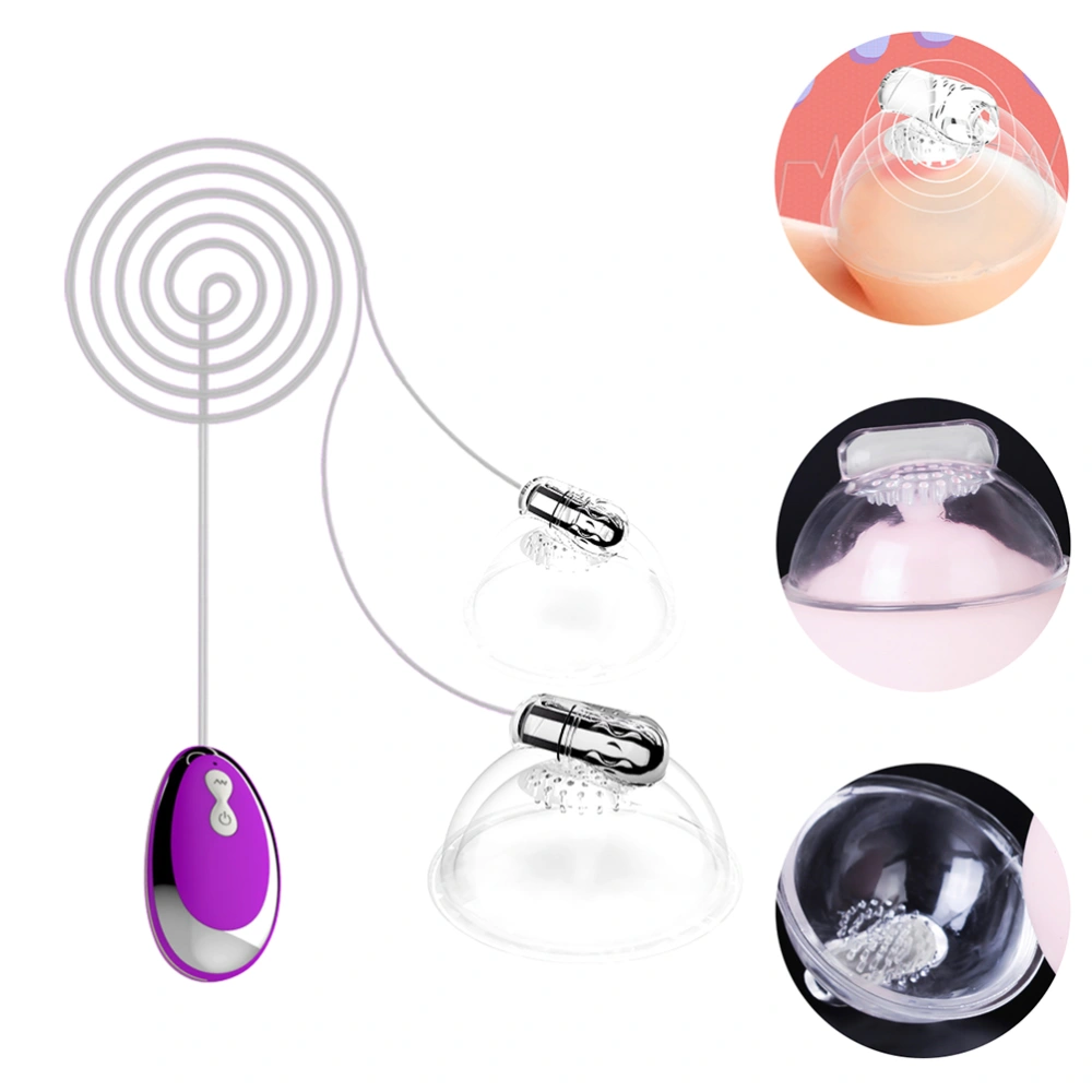 1 Set Remote Breast Cup Vibrator Sucker Stimulator Massager Women Sex Toy