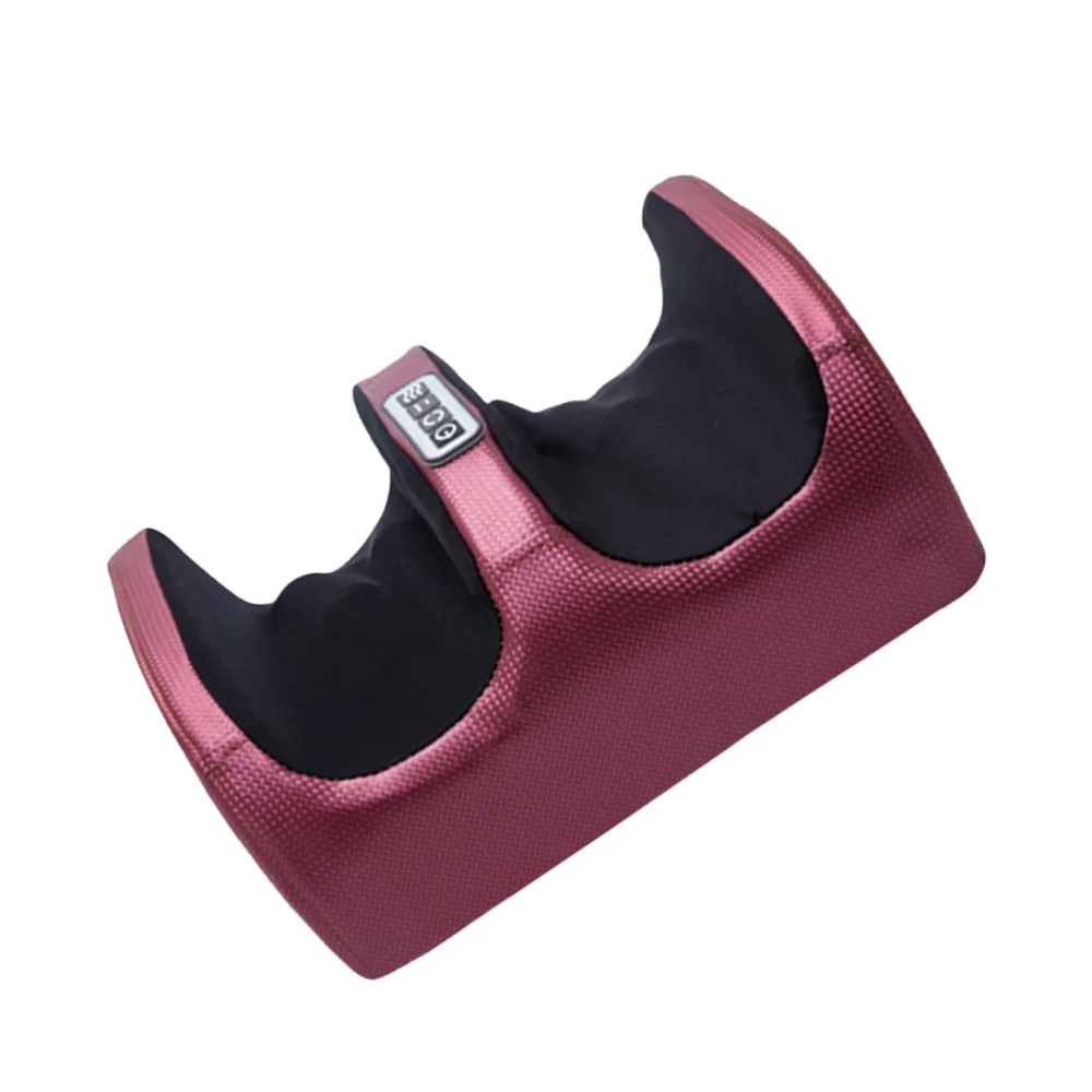 Multi-function Foot Massager Kneading Warm Therapy Massage Equipment for Home Office Men Women with US Plug (Claret)