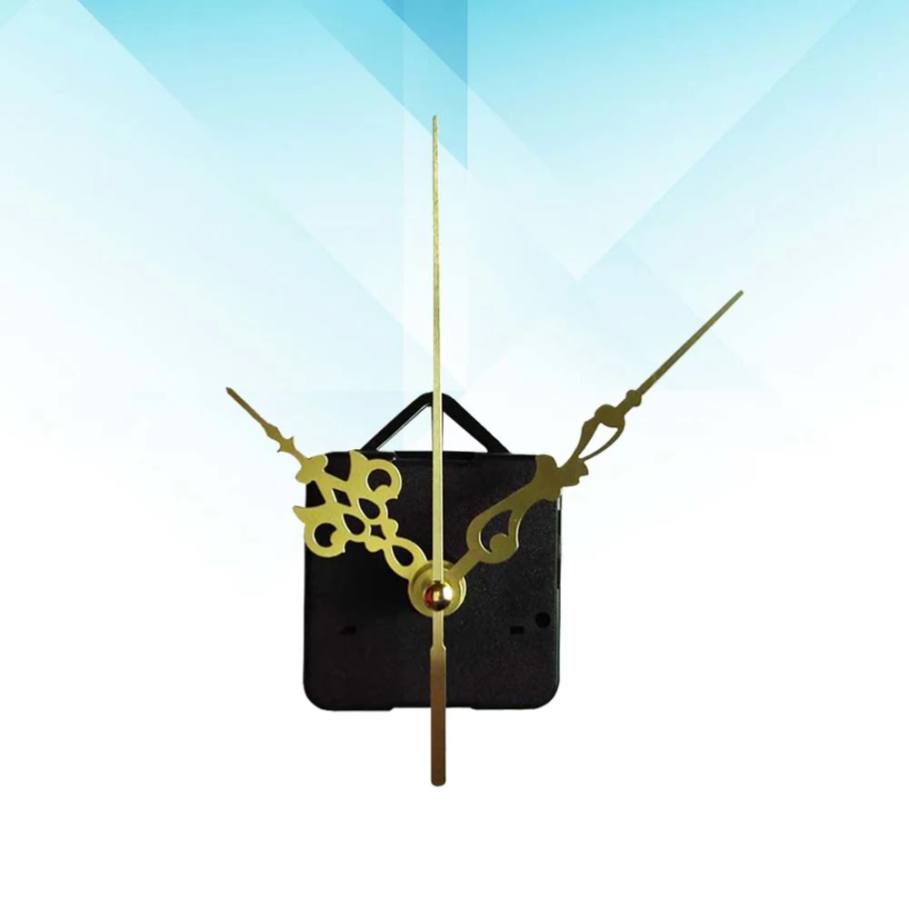 Retro Mute Wall Clock Silent Movement Kit with Hook Clock Mechanism Parts without Battery (A Clock Core and 3 Pointers)